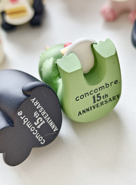 正版decole15周年限定小动物摆件