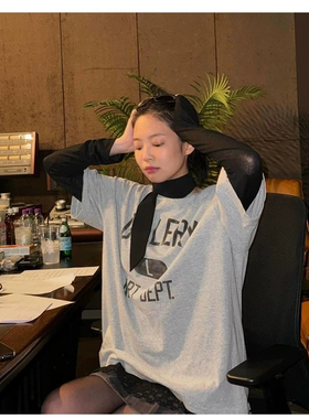 jennie同款丝巾黑色春夏甜酷少女气质百搭丝带飘带配饰领巾围巾