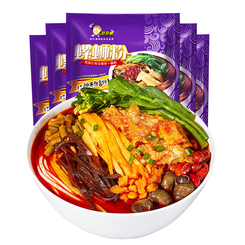 好欢螺螺蛳粉300g*5袋柳州螺狮粉正宗广西特产米线速食螺丝粉包邮,淘宝优惠券,粉丝福利购,淘宝优惠卷
