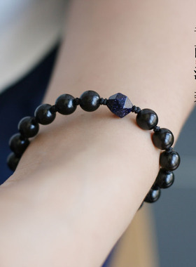 原创设计文艺黑檀木手串