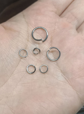 diy钛钢耳环连接扣防褪色开口圈
