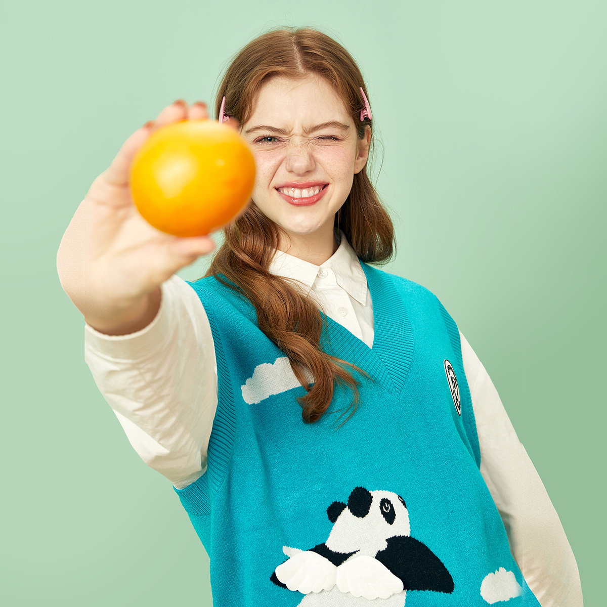 【29/件】EPTISON毛衣女2024冬季新款学院风潮流休闲提花针织马甲 - 图1