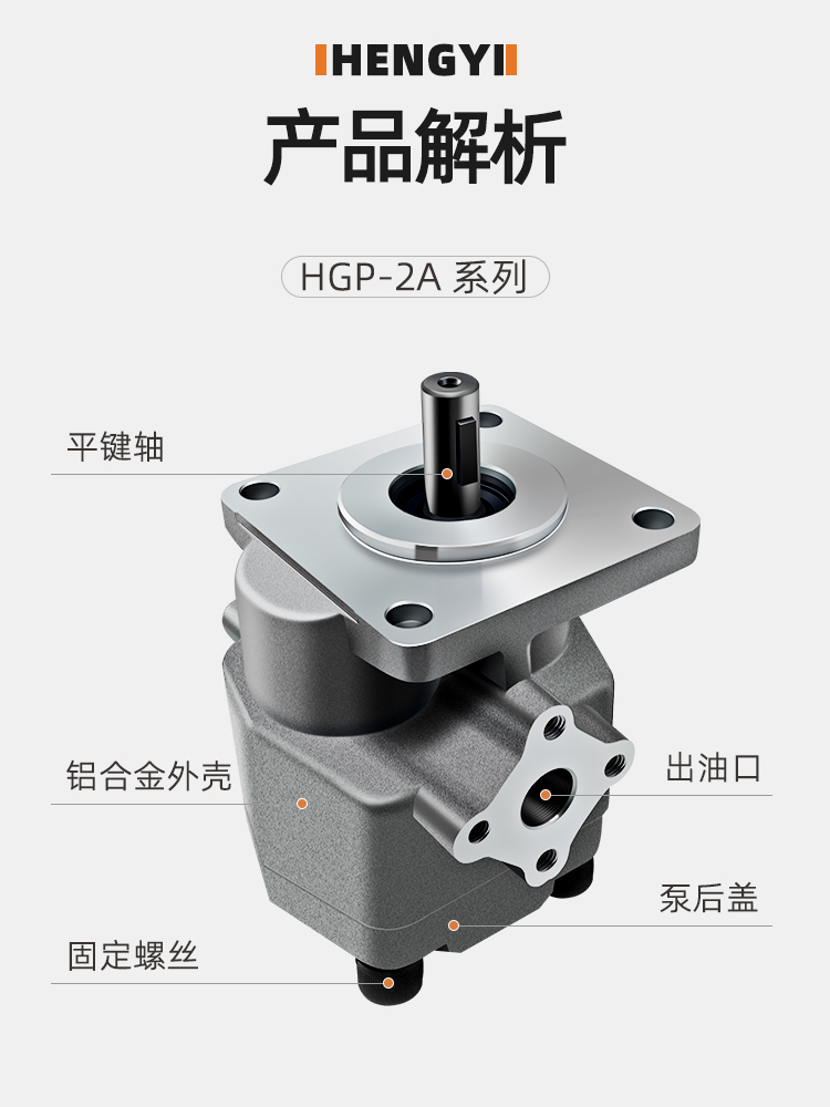 高压液压齿轮油泵总成GPY HGP-2A-F2R/3R/4R/5R/6/8/9/10/11R/12R - 图0