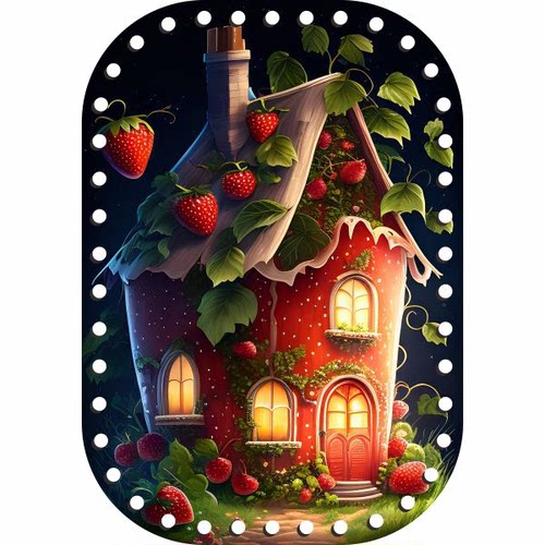 (拍六送一)兰馨家小椭圆印花亚克力板3.2毫米编织筐底 - 图2