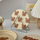Ins style cute hand-painted bear placemat thermal insulation pad