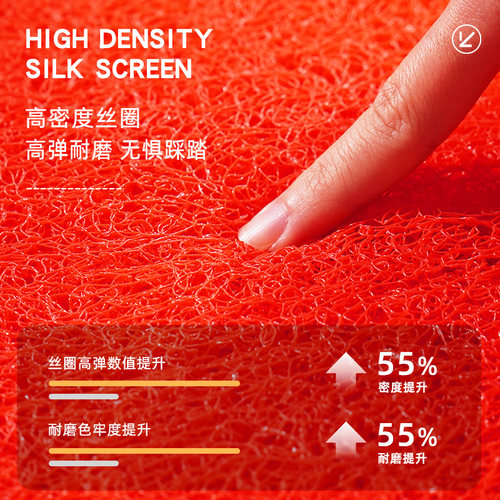 地垫进门脚垫入户门垫PVC丝圈地毯垫出入平安欢迎光临防滑垫定制 - 图1