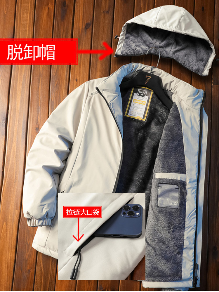 冬季防风冲锋衣男冬装棉服工装男款棉衣加绒加厚保暖秋冬季男外套,淘宝优惠券,粉丝福利购,淘宝优惠卷