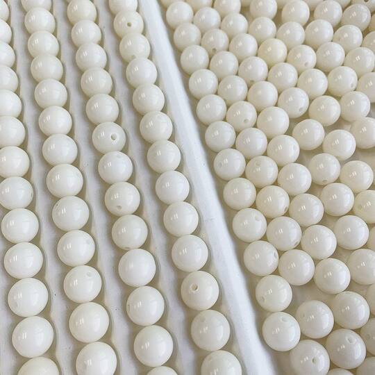 All 9.9 yuan, 100 natural white jade bodhi beads, hand string around fingers, DIY loose bodhi beads.