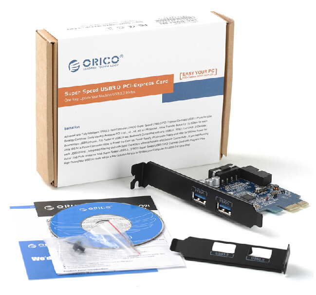 Orico/奥睿科 PVU3-2O2I PCI-E转usb3.0扩展卡 20pin转四口usb3.0高速台式机pcie转USB3.0扩展卡-图3