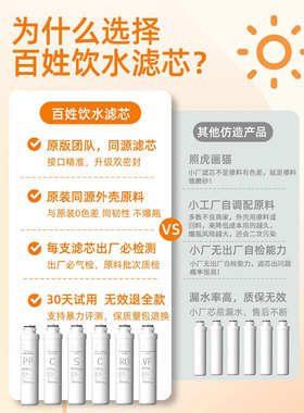 适用沁园净水器ru-401A/5820/5830/5800/5890新款6寸模块式ro滤芯