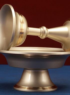 供护法杯尼泊尔黄铜手工护杯居家供具供佛供茶杯护法杯光滑雕花