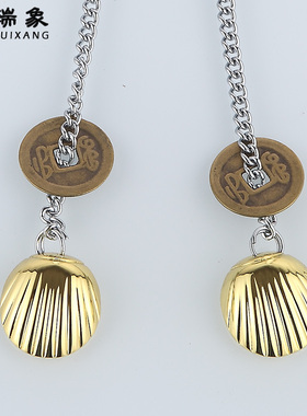 瑞象黄铜材质法卦铜链红绳圣杯