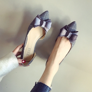 欧美风新款尖头单鞋