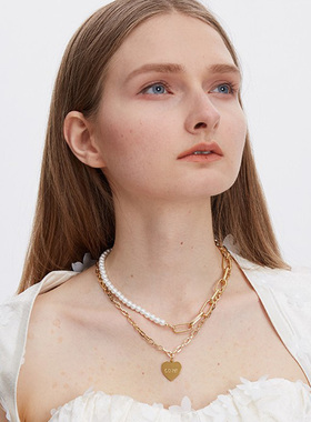 seicarinay双层珍珠项链叠戴