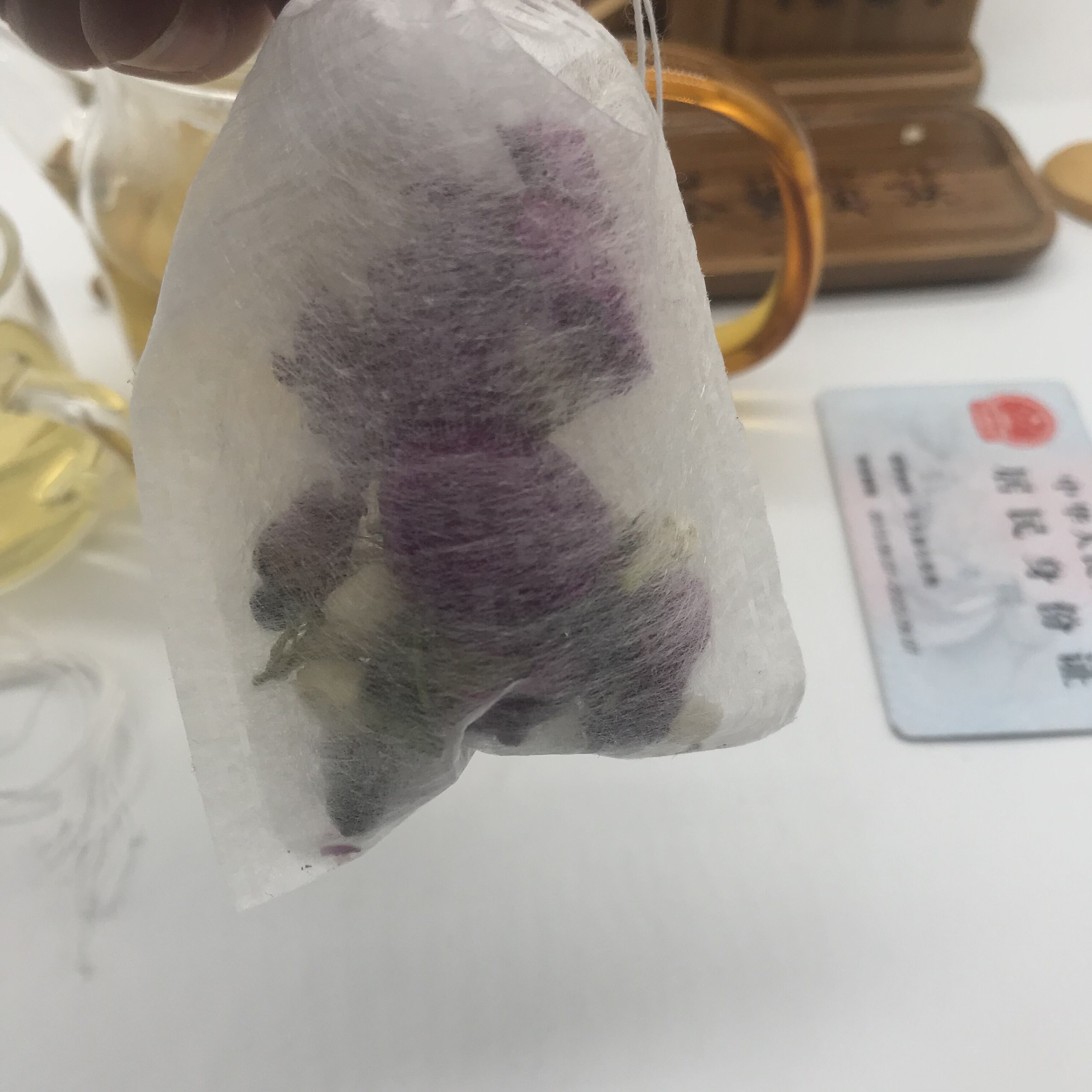 100个7*9cm玉米纤维抽线茶包袋茶叶药粉过滤袋泡茶袋一次性 - 图2