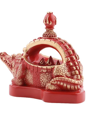 原装正品李居明2025蛇年吉祥物摆件三碧位摆设西北鳄鱼灯