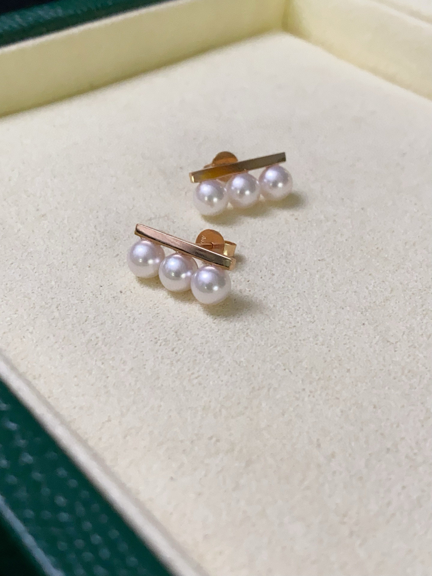 平衡款耳钉，加厚18K玫瑰金，正圆无瑕akoya5-6mm,淘宝优惠券,粉丝福利购,淘宝优惠卷