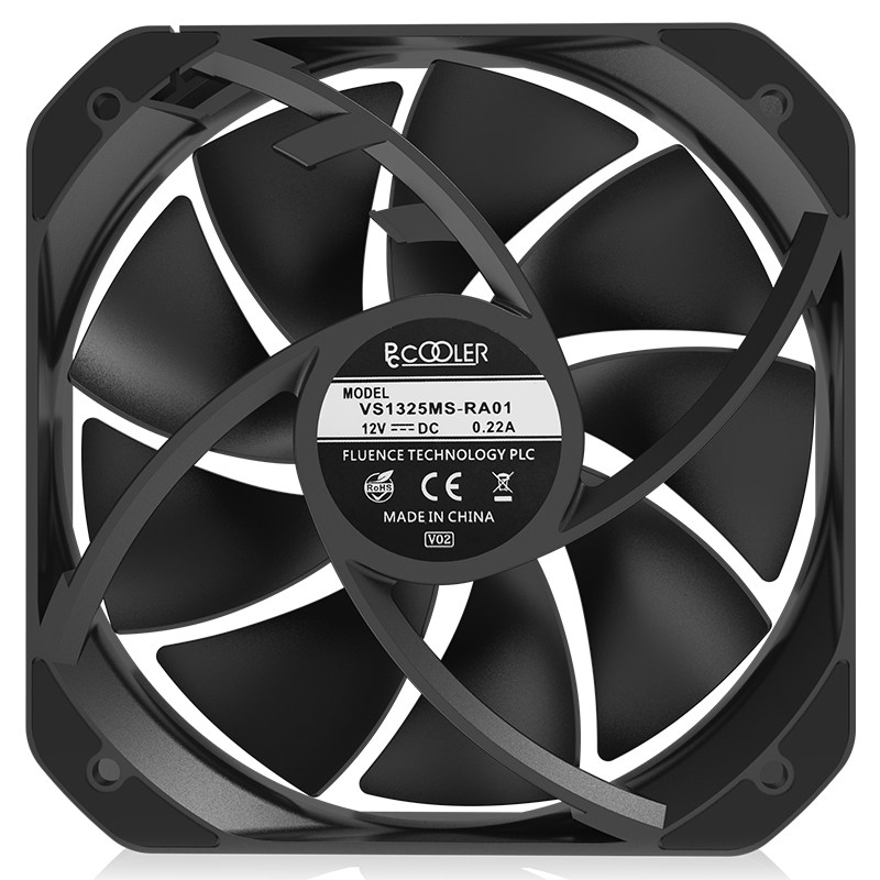 超频三PF130机箱风扇13cm台式电脑CPU风扇12cm孔距大风量温控静音_虎窝淘