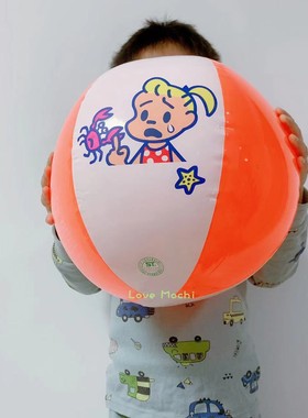 日本代购现货原田治osamu goods充气球沙滩球可爱卡通野餐垫推荐