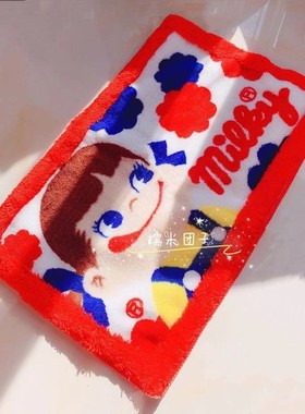 日本不二家peko牛奶妹折叠桌子折叠椅子地毯地垫卡通