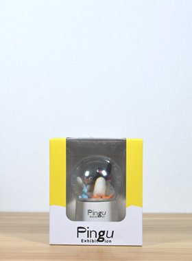 日本pingu企鹅家族飘雪40周年水晶球迷你相框摆件迷你锁日记本锁