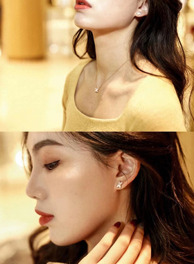 深海贝母气质玫瑰金防过敏锁骨链