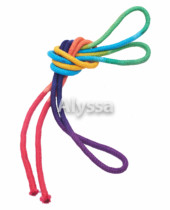 Alyssa Professional Artistic Gymnastics Rope Advanced Hemp Multicolor-Rainbow-Seven Colors