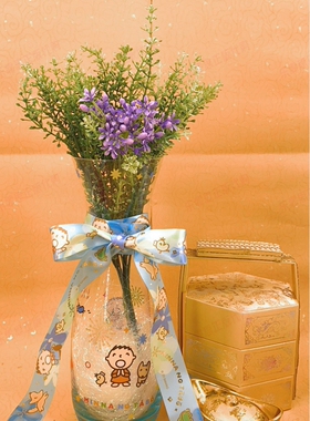 玻璃sanrio玻璃韩式鲜花瓶