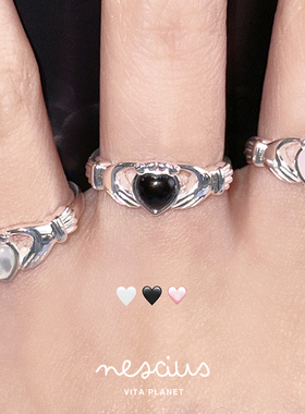 nescius女纯银复古戒指