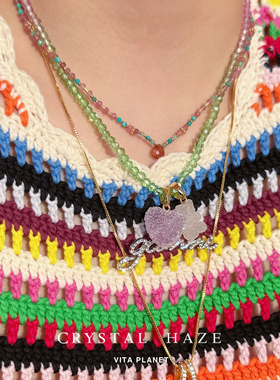 CRYSTALHAZE彩色渐变串珠项链