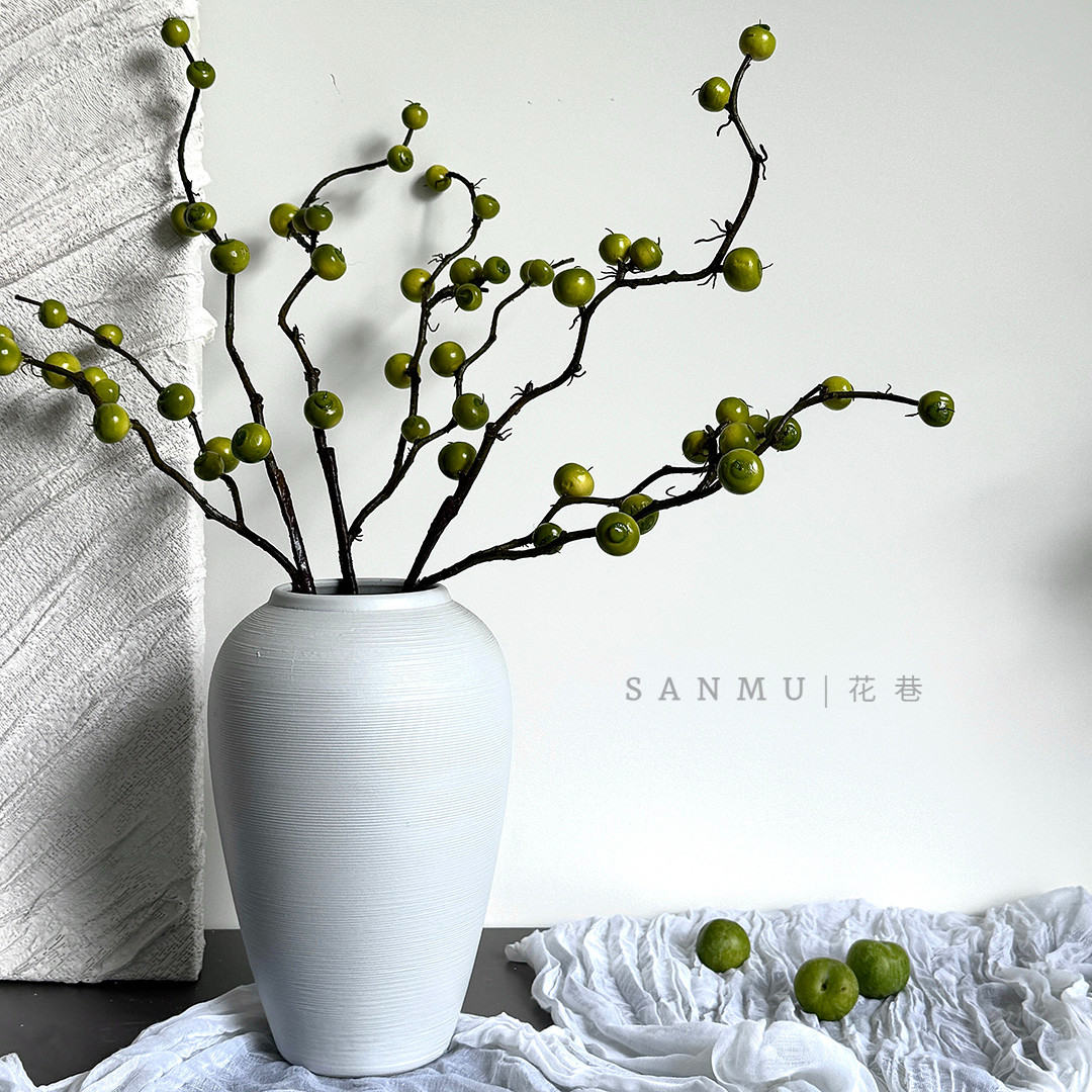 中古风仿真红莓果摆设摆件客厅餐厅装饰仿真花高级感圣诞新年摆件,淘宝优惠券,粉丝福利购,淘宝优惠卷