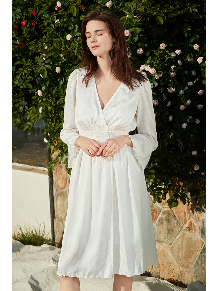 NT夏季薄款性感睡袍女士中长款睡衣裙浴袍家居服可外穿,淘宝优惠券,粉丝福利购,淘宝优惠卷