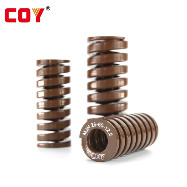 茶色棕色 进口合金钢模具弹簧矩形扁线日标压簧耐高温TB 极重负荷