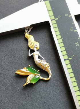 时尚个性风随形纯银精工镶嵌吊坠