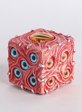 新品Eye of Destiny Dice 命运骰子之眼万圣节装饰品树脂摆件桌面
