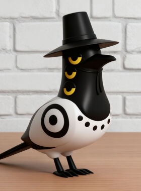 猎魔女团vs红衣沙加男团公仔模型儿童玩具kpop小老虎乌鸦手办摆件