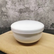 Pure white bone porcelain lead-free no cadmium baby steamed egg bowl with lid bowl rice bowl Bowl Rice Bowl baby Deputy food bowl About 400ml