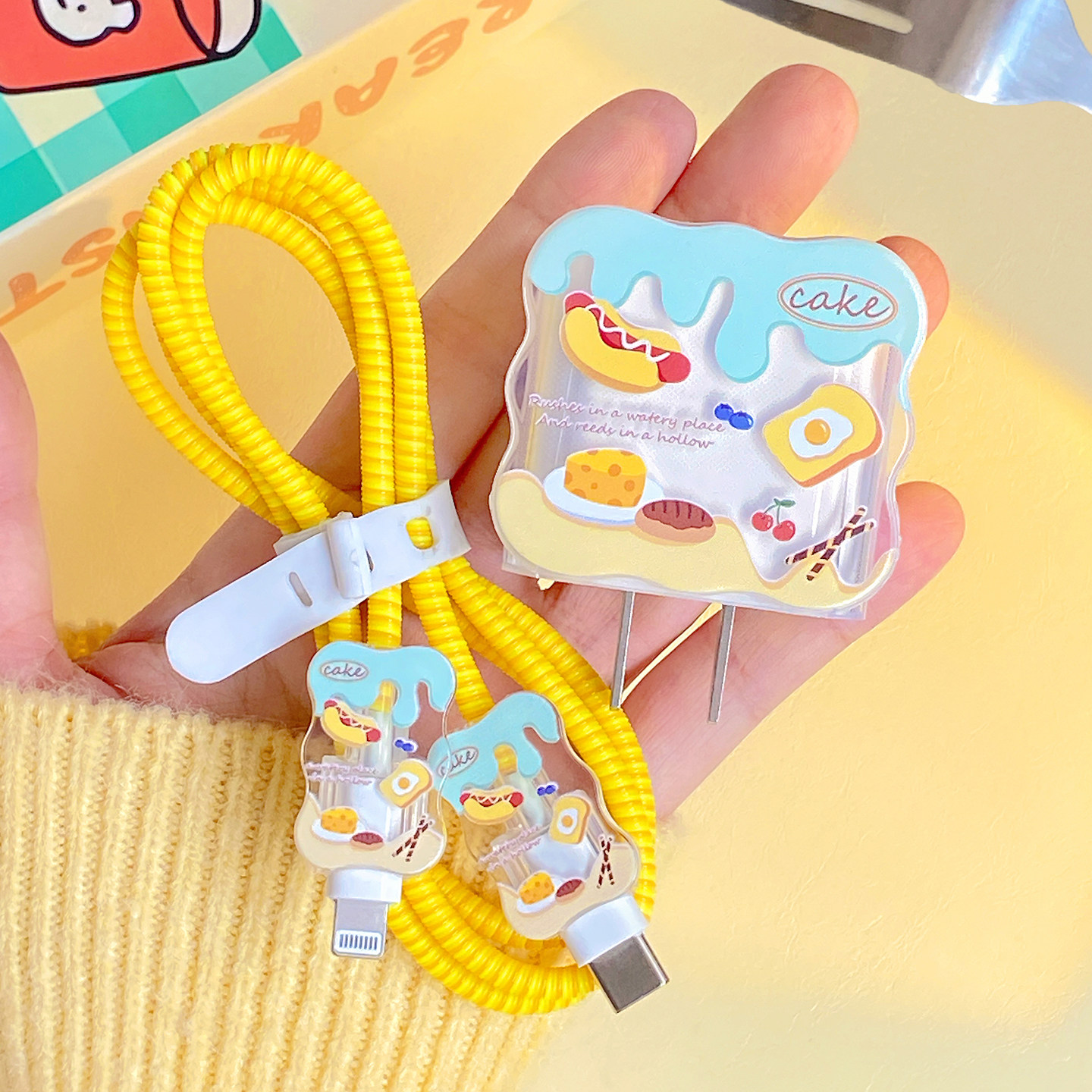 热狗丨适用苹果数据线保护套12充电器头iphone13壳14手机15promax,淘宝优惠券,粉丝福利购,淘宝优惠卷