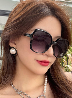 圆脸女士韩版复古风眼睛太阳镜