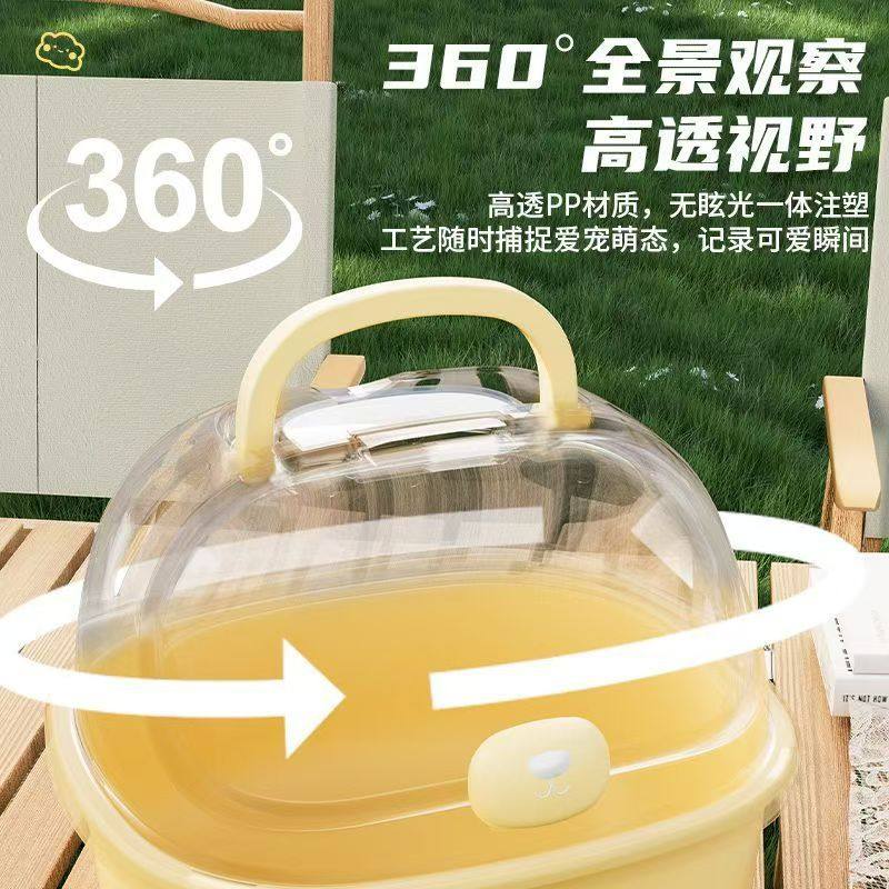 仓鼠笼子亚克力透明外出仓鼠专用笼子金丝熊笼子超大空间宠物用品,淘宝优惠券,粉丝福利购,淘宝优惠卷