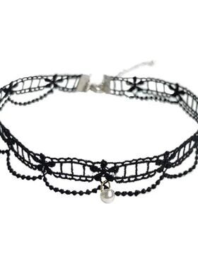 Charm Whie Lace Pearl Pendan Necklaces for Women Girls Tempe