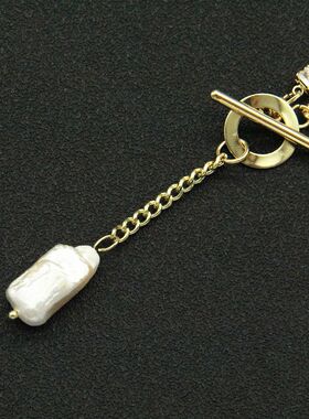 Metal necklace temperament Y-shaped collarbone chain ndy cha