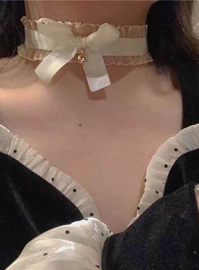 Fashion Choker Necklace For Women Sexy Black White Lace Sret