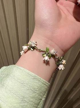 4PCS/Set Romantic White Flower Pearl Jewelry Set of The Val