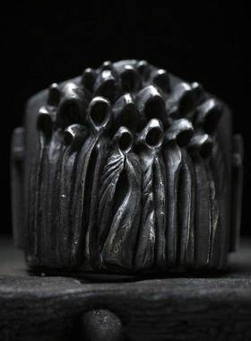 Gothic Punk Satanic Devil Skull Ring Vintage Steampunk Men&#