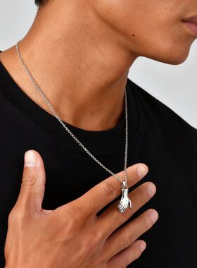 2pcs Hand Shaped Pendant Necklace For Coupe Lovers Jewelry S