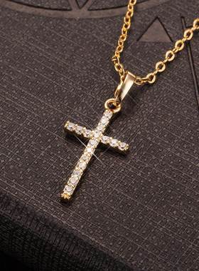 Fashion Female Cross Pendants dropshipping Gold Black Color