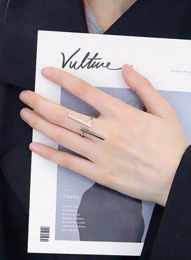 Fashion Simple Style Long strip Geometric Open Ring For Wome