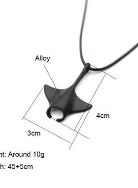 Manta Ray Necklace Ocean Animals Pendant Necklace Adjustable