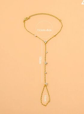2025 Summer New Rhinesone Flower Bracele Geomeric Crysal Mea